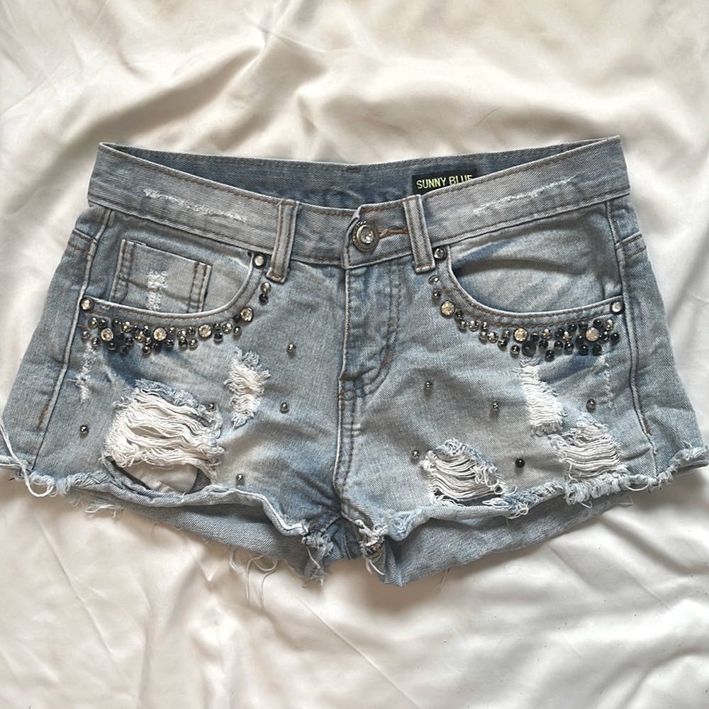 Light denim shorts | Small